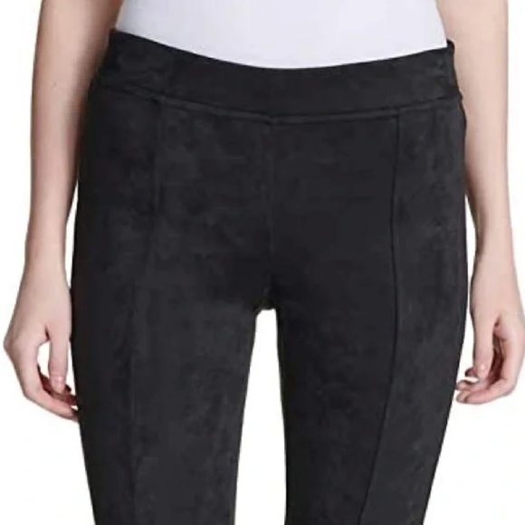 Andrew Marc Pants Faux Suede Pull-On Stretch Legging Black SZ MEDIUM - NEW! - Picture 2 of 16
